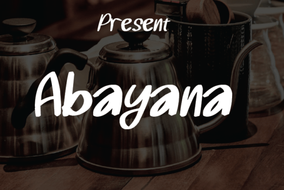 Abayana: A Script Typeface for Creative Makers