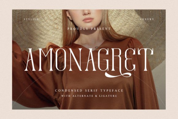 Amonagret: A Stylish Serif Font