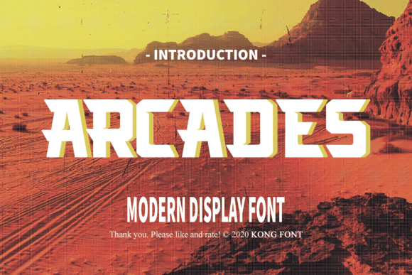 Arcades Font: Playful Typography for Crafters