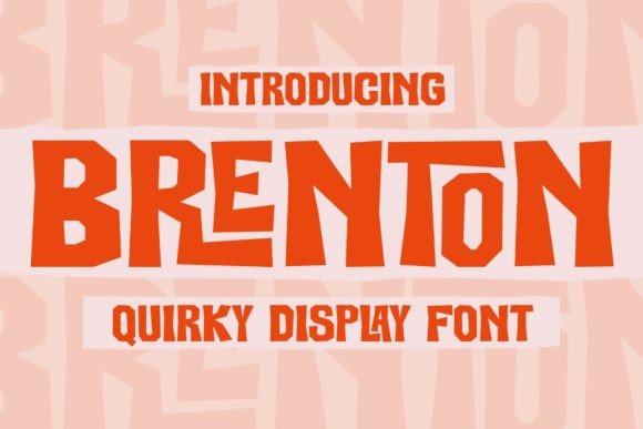 Brenton: A Stylish Display Font for Elegant Design