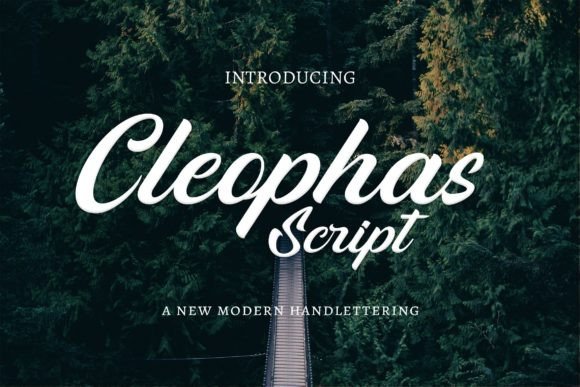 Cleophas: Modern Script Font for Web Design