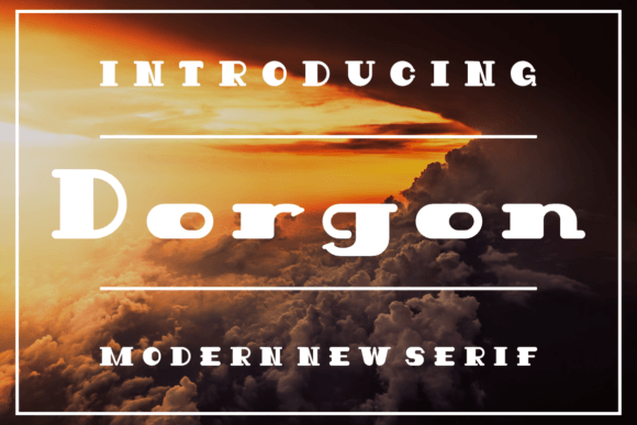 Dorgon: A Bold Serif Font for Editorial Design