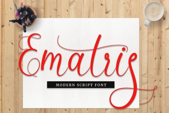 Ematris: A Script Font for Creative Web Design