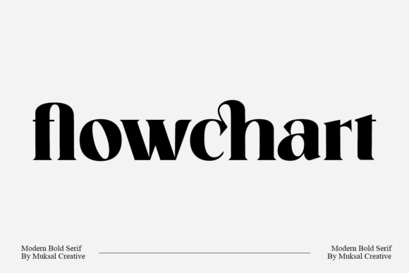 Flowchart: A Bold Serif Font for Creative Projects