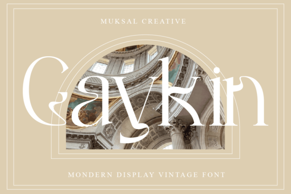 Gaykin: A Stylish Serif Font for Makers