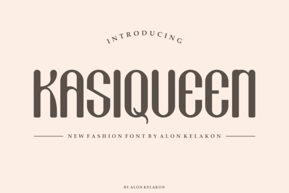 Kasiqueen: A Stylish Display Font for Creative Projects