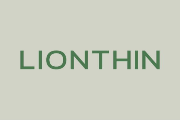 Lionthin: A Modern Sans Serif Font