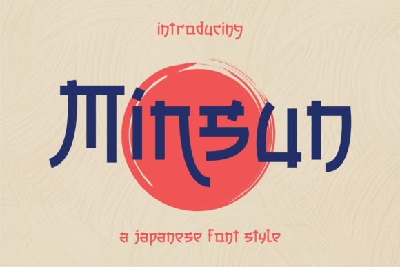 Minsun: A Japanese-Style Font for Polished Branding