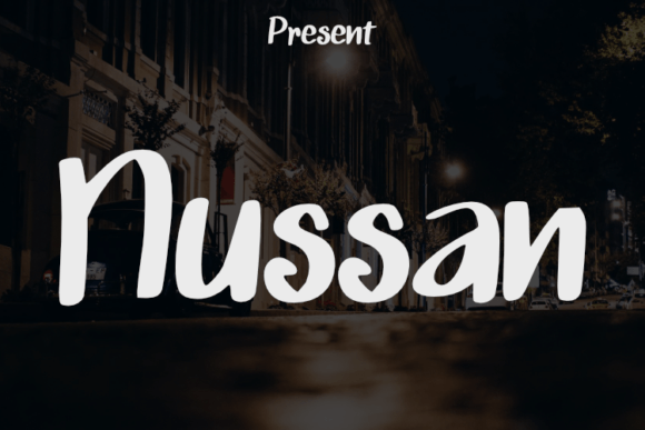 Nussan: A Script Typeface for Craft Creators