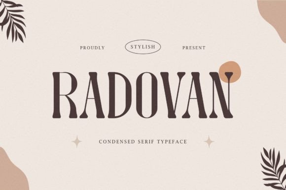 Radovan: A Stylish Serif Font for Business