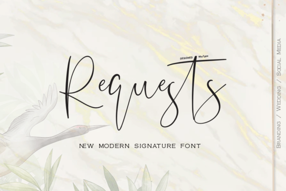 Requests Font: Elegant Script for Craft Projects