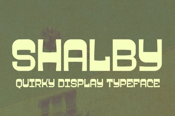 Shalby: A Premium Font for Modern Campaigns
