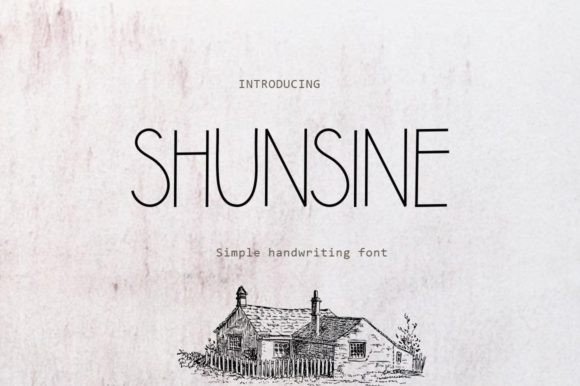 Shunsine: A Modern Sans Serif Font