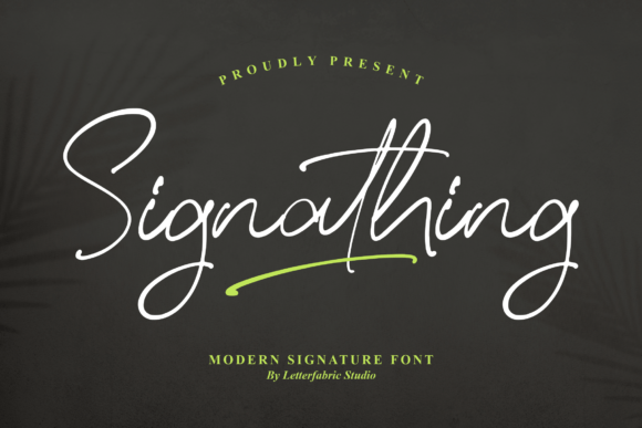 Signathing: A Stylish Handwritten Font