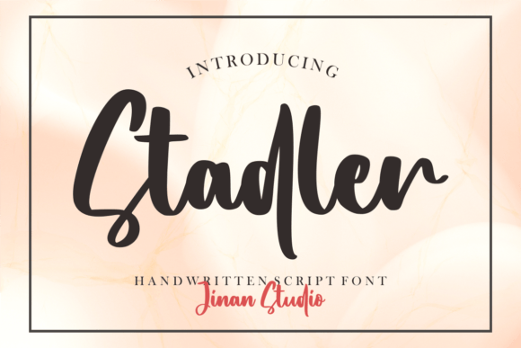 Stadler Font: Elegant Script for Business