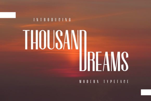 Thousand Dreams Font for Business