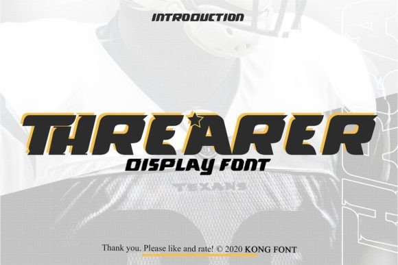 Threarer: A Playful Display Font