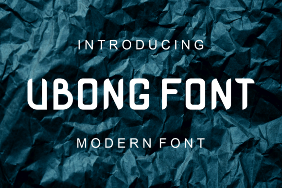 Ubong: A Modern Display Font for Web Design