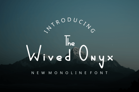 Wived Onyx: A Modern Sans Serif for Creative Projects